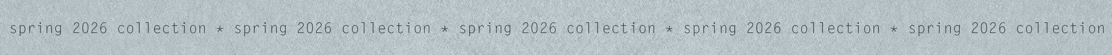 Spring 2026 collection
