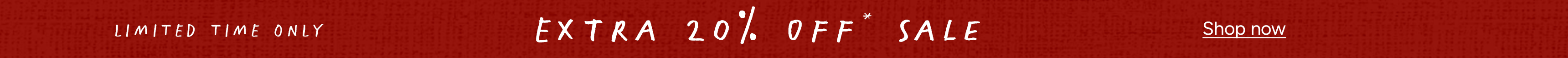 Extra 20% off Sale